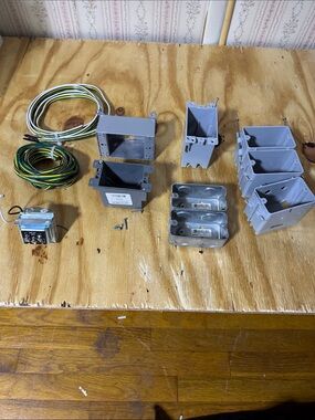 Gray Electrical Outlet and Switch Installation Box Kit - Generic